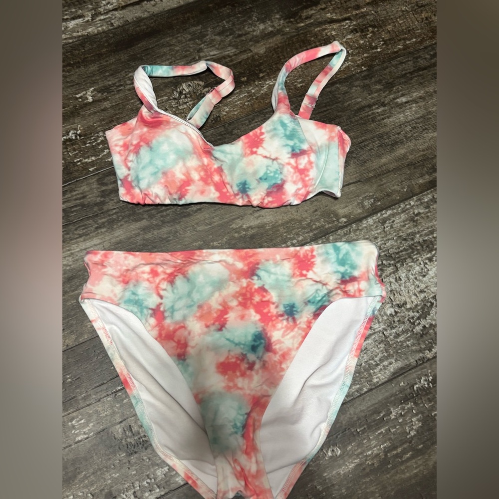 Womens Tie-Dye Swim Set